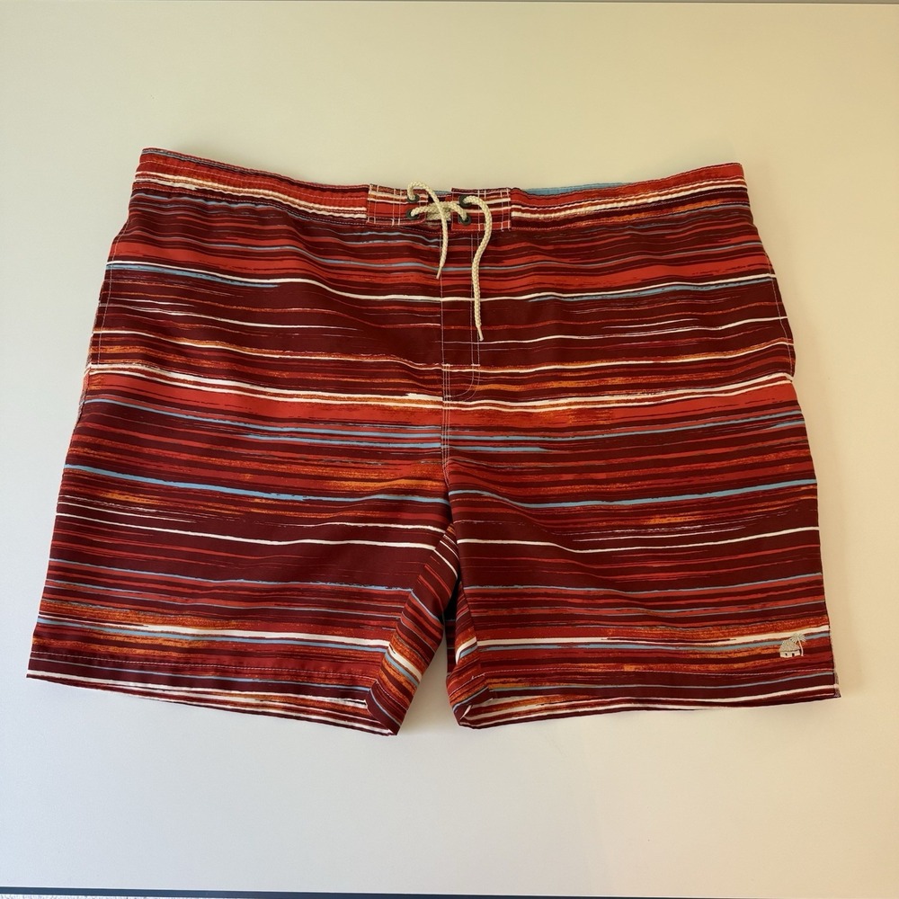 CARIBBEAN JOE Men's‎ Sz 2XL Brief NETTED Swim TRUNKS Beach Board Shorts  EUC